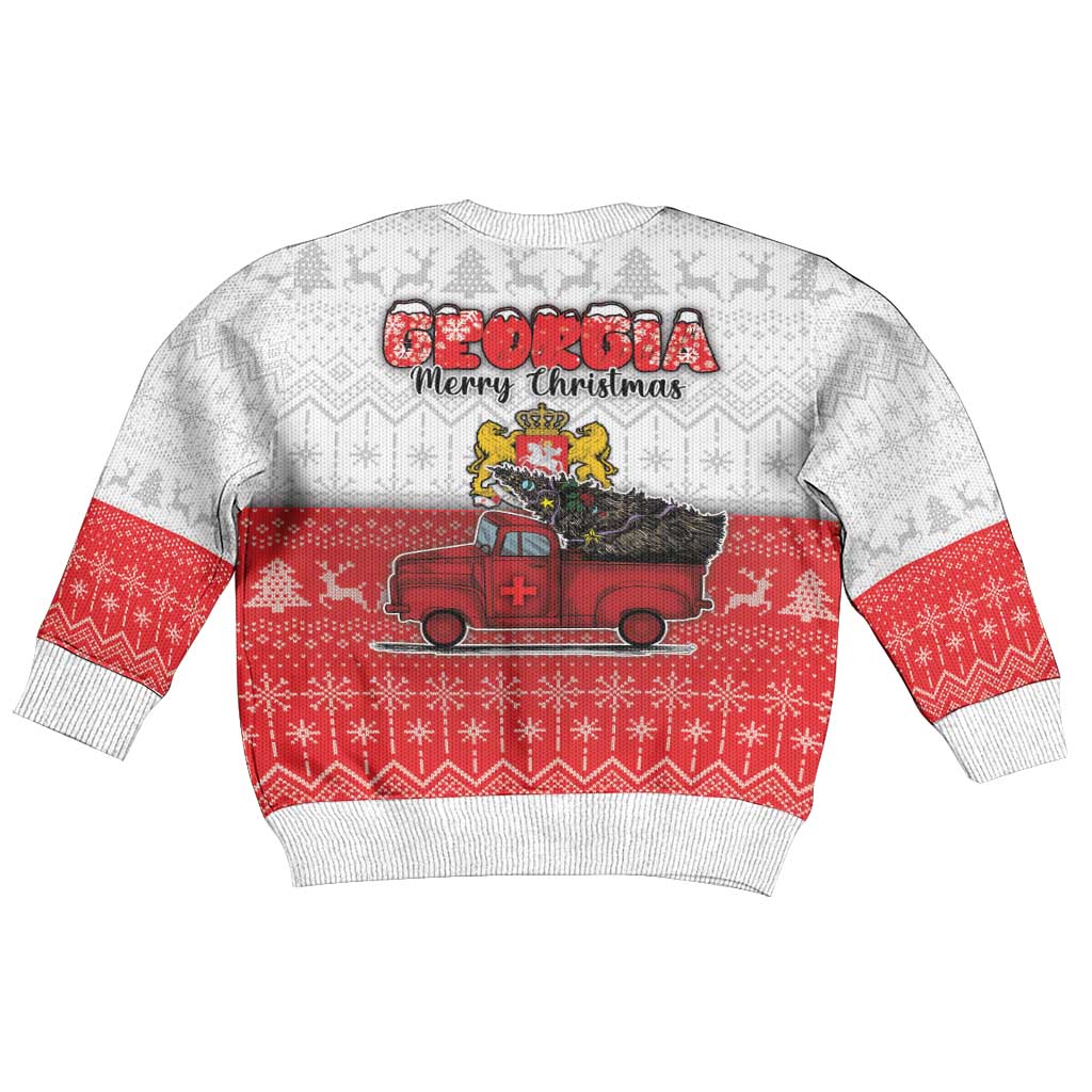Georgia Christmas Kid Ugly Christmas Sweater GA Home For Christmas - Wonder Print Shop