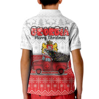 Georgia Christmas Kid Polo Shirt GA Home For Christmas - Wonder Print Shop