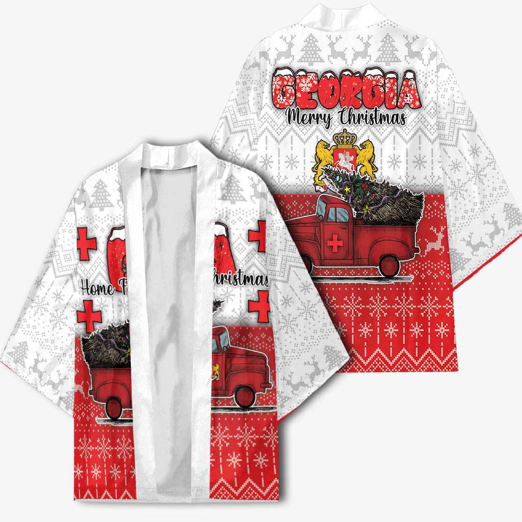 Georgia Christmas Kimono GA Home For Christmas - Wonder Print Shop