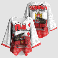 Georgia Christmas Kimono Sleeve Blouse GA Home For Christmas - Wonder Print Shop