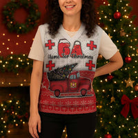 Georgia Christmas Knitted V-Neck Vest GA Home For Christmas - Wonder Print Shop