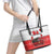 Georgia Christmas Leather Tote Bag GA Home For Christmas - Wonder Print Shop