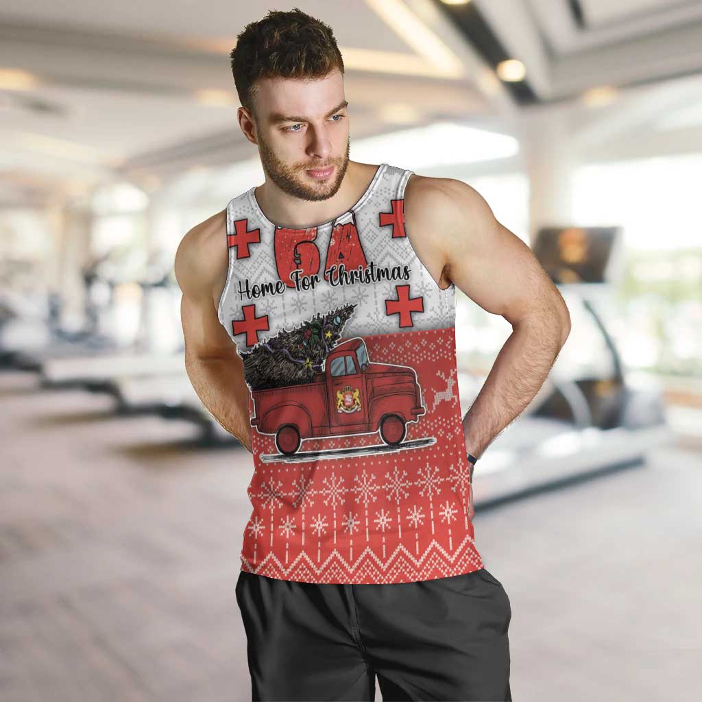 Georgia Christmas Men Tank Top GA Home For Christmas - Wonder Print Shop
