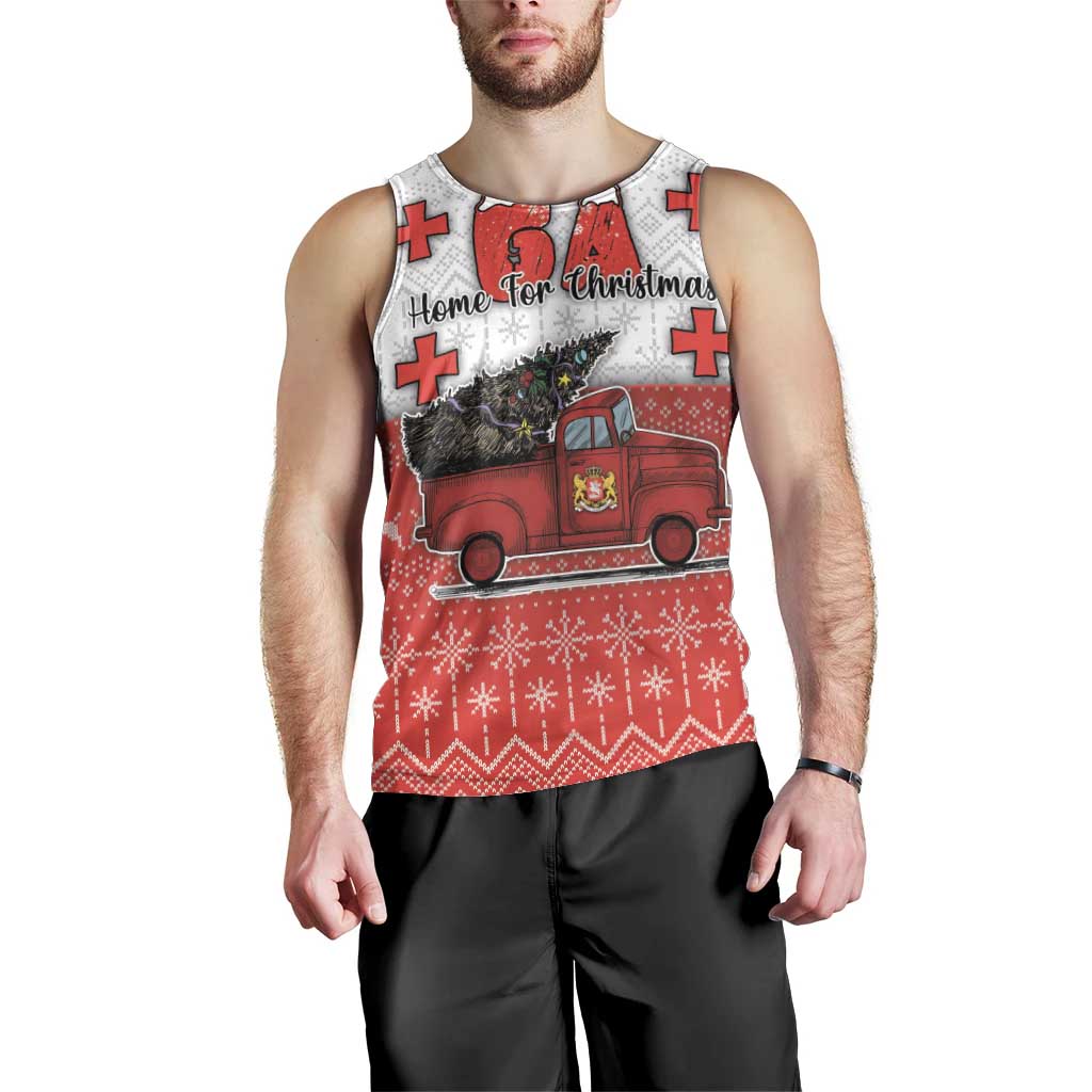 Georgia Christmas Men Tank Top GA Home For Christmas - Wonder Print Shop