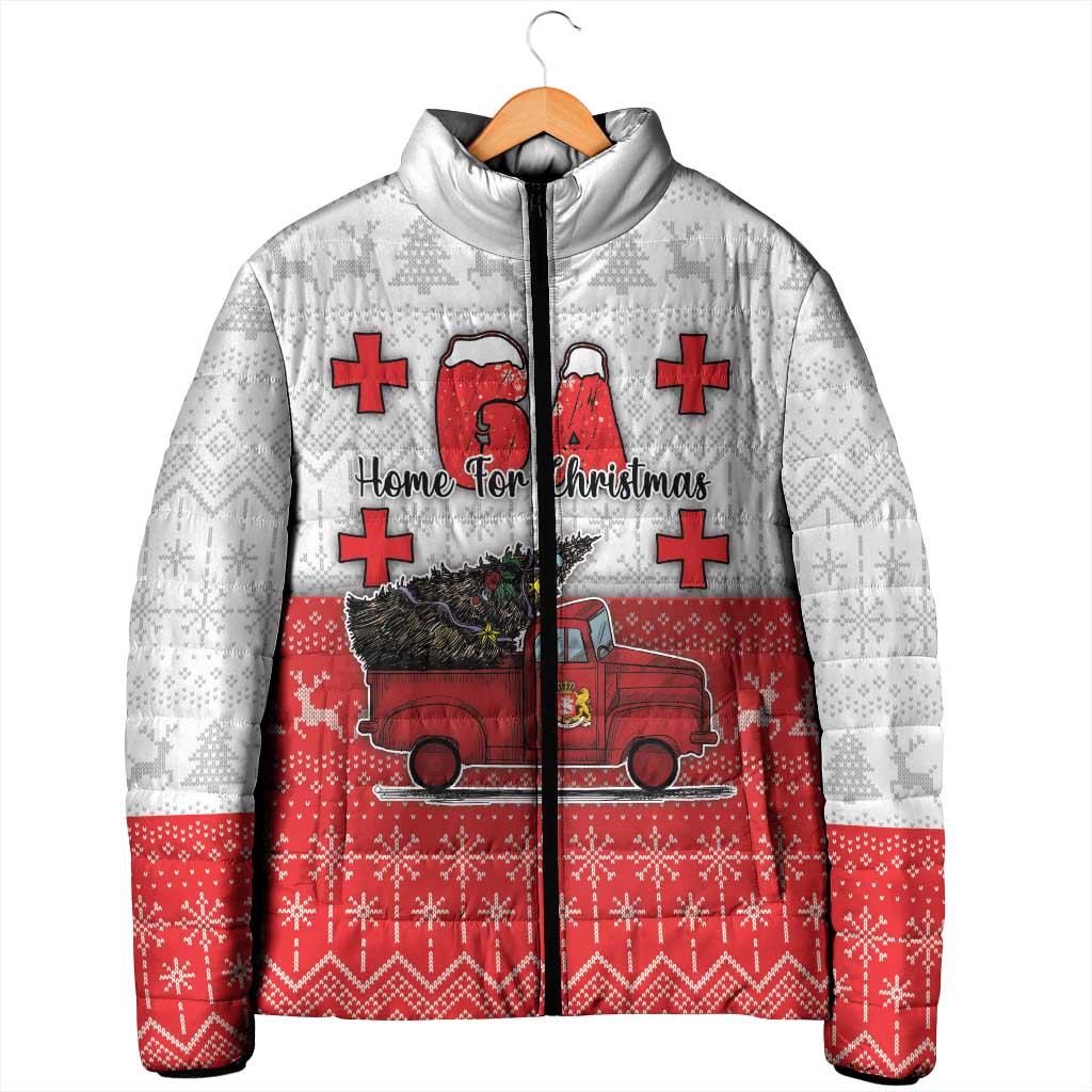 Georgia Christmas Padded Jacket GA Home For Christmas - Wonder Print Shop