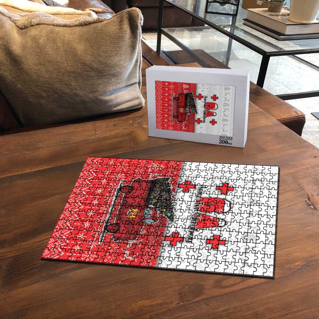 Georgia Christmas Puzzle GA Home For Christmas - Wonder Print Shop