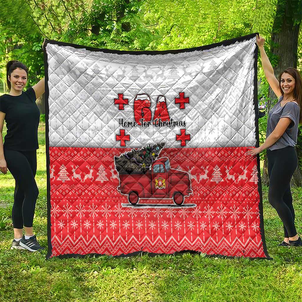 Georgia Christmas Quilt GA Home For Christmas - Wonder Print Shop