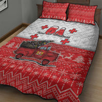 Georgia Christmas Quilt Bed Set GA Home For Christmas - Wonder Print Shop