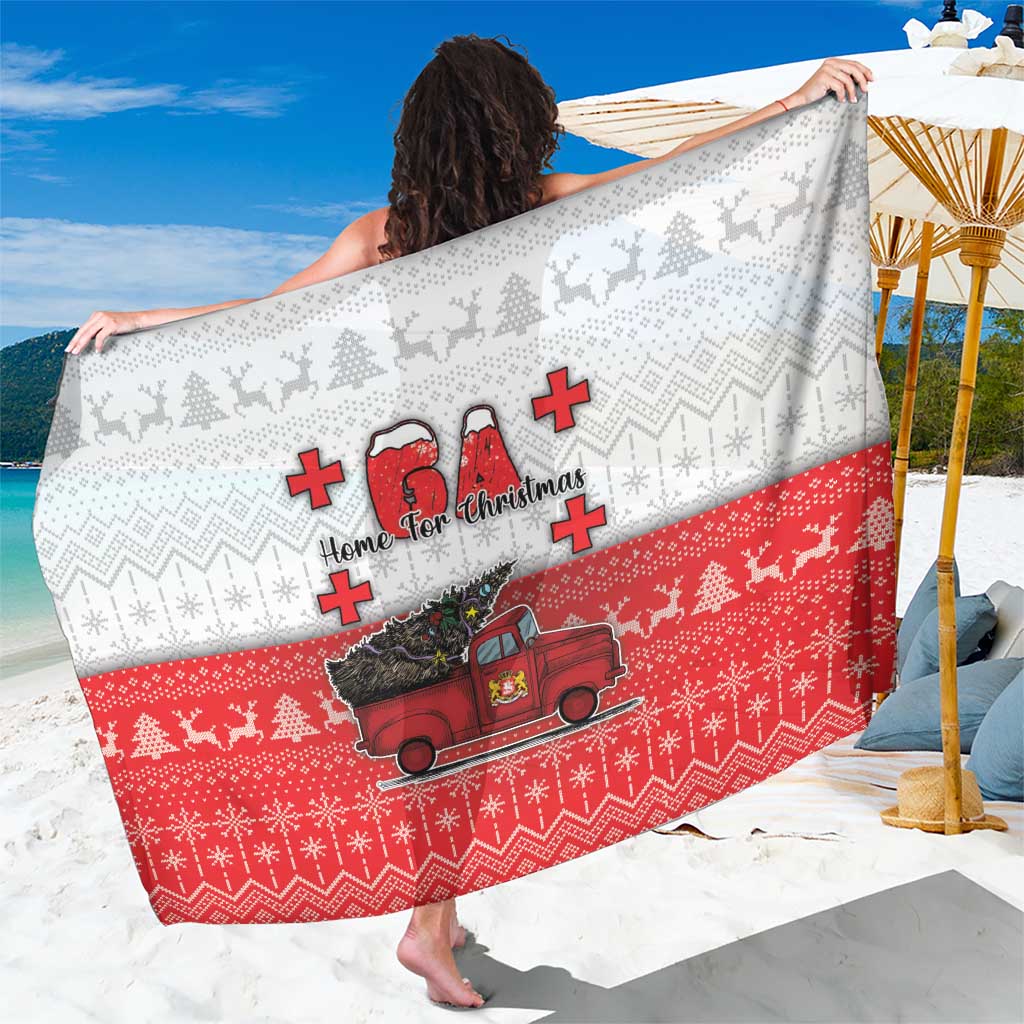 Georgia Christmas Sarong GA Home For Christmas - Wonder Print Shop