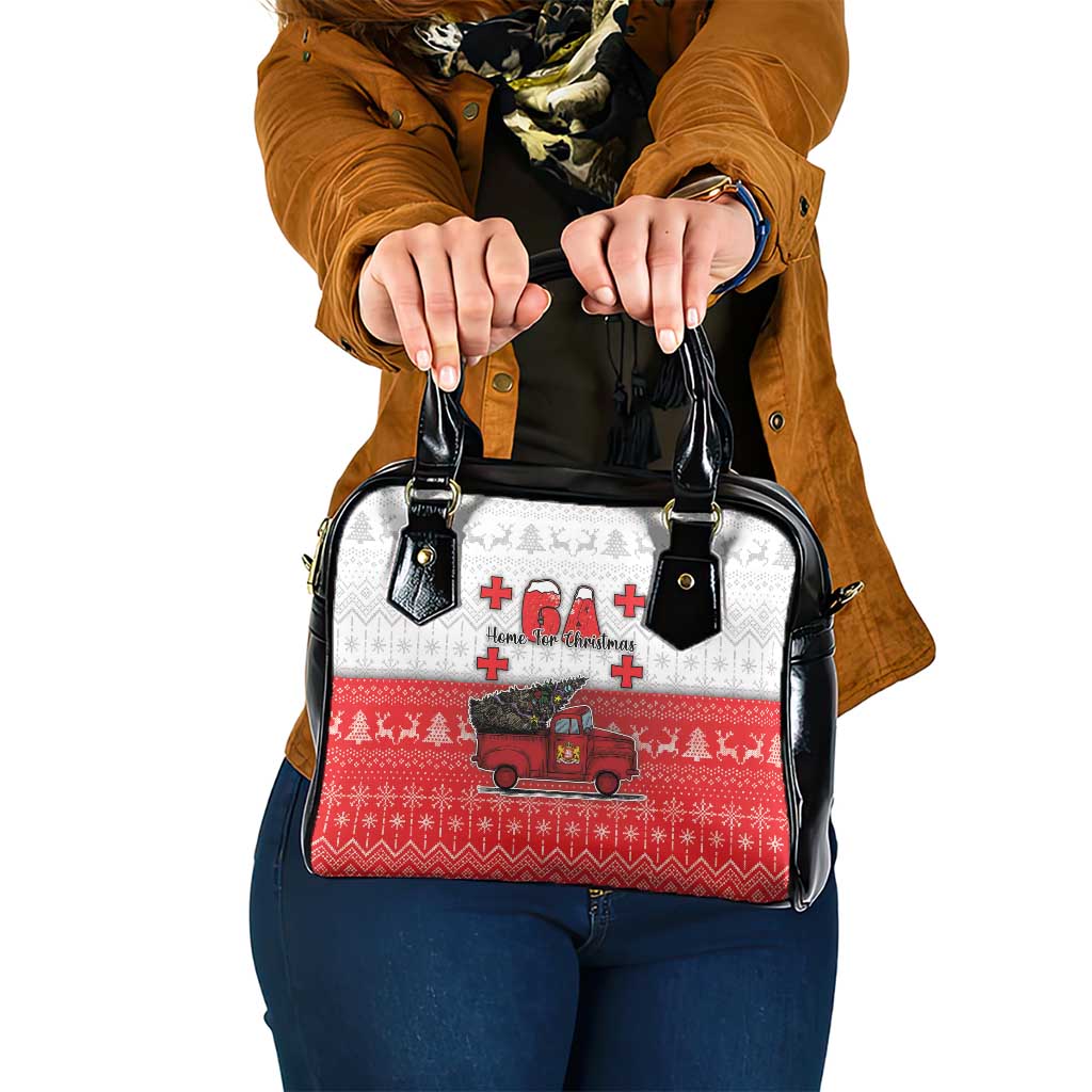 Georgia Christmas Shoulder Handbag GA Home For Christmas - Wonder Print Shop