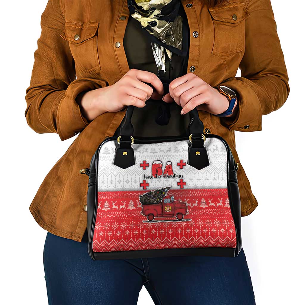 Georgia Christmas Shoulder Handbag GA Home For Christmas - Wonder Print Shop