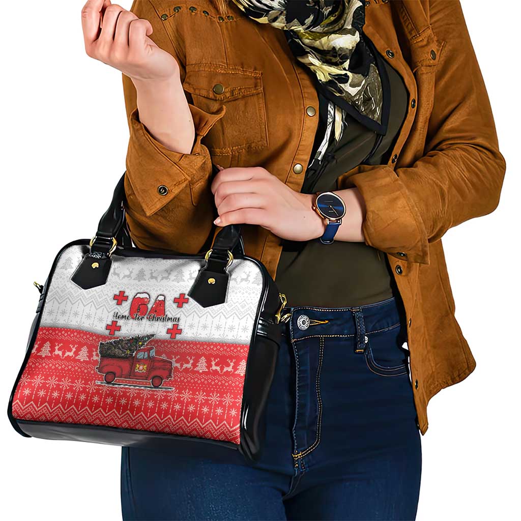 Georgia Christmas Shoulder Handbag GA Home For Christmas - Wonder Print Shop