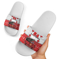 Georgia Christmas Slide Sandals GA Home For Christmas - Wonder Print Shop
