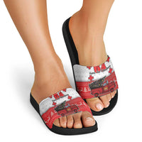 Georgia Christmas Slide Sandals GA Home For Christmas - Wonder Print Shop