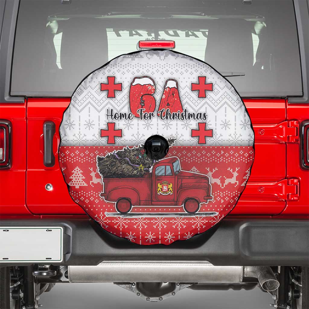 Georgia Christmas Spare Tire Cover GA Home For Christmas - Wonder Print Shop