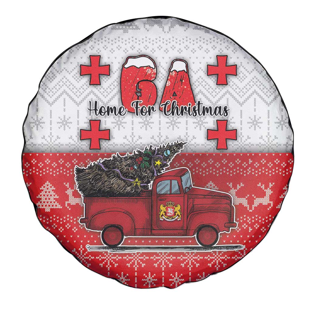 Georgia Christmas Spare Tire Cover GA Home For Christmas - Wonder Print Shop