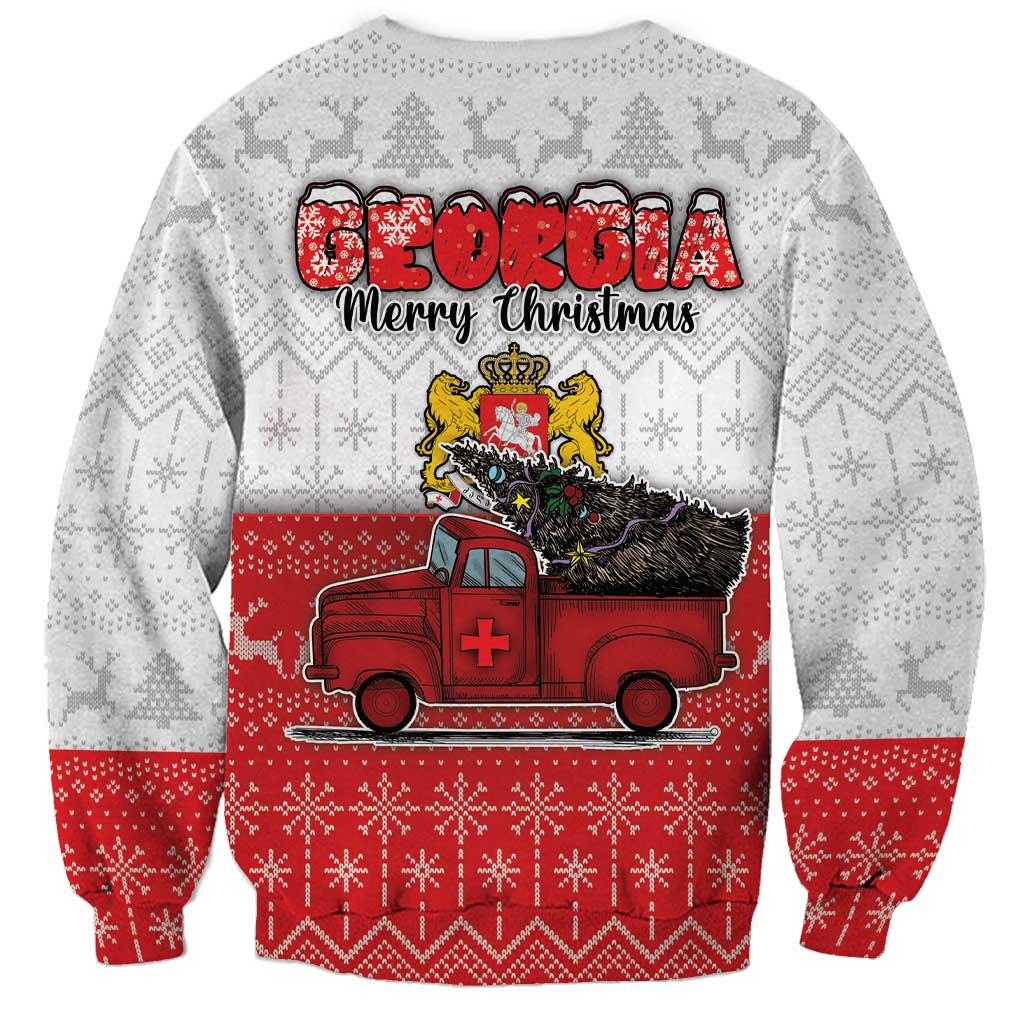 Georgia Christmas Sweatshirt GA Home For Christmas - Wonder Print Shop