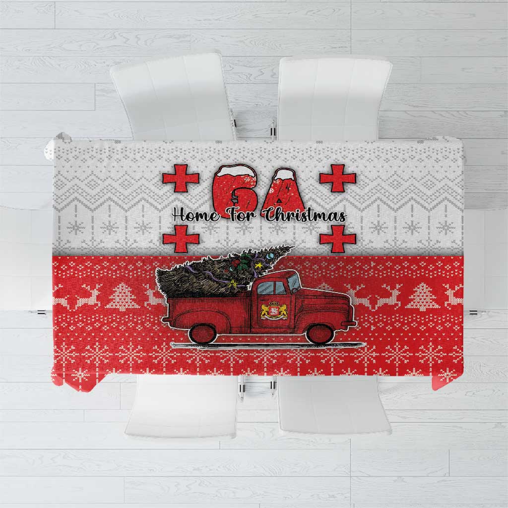 Georgia Christmas Tablecloth GA Home For Christmas - Wonder Print Shop