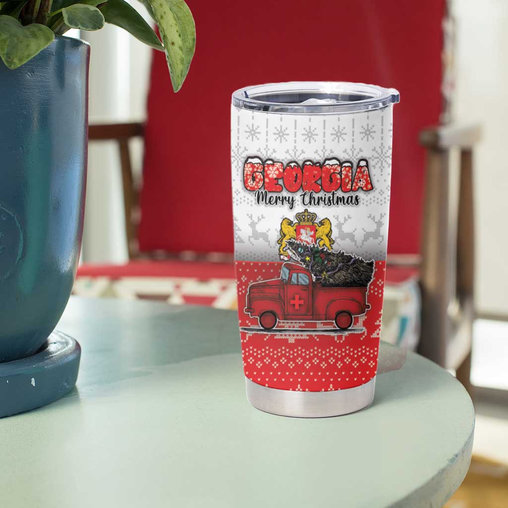 Georgia Christmas Tumbler Cup GA Home For Christmas - Wonder Print Shop