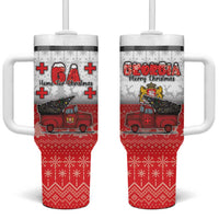 Georgia Christmas Tumbler With Handle GA Home For Christmas - Wonder Print Shop