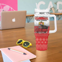 Georgia Christmas Tumbler With Handle GA Home For Christmas - Wonder Print Shop