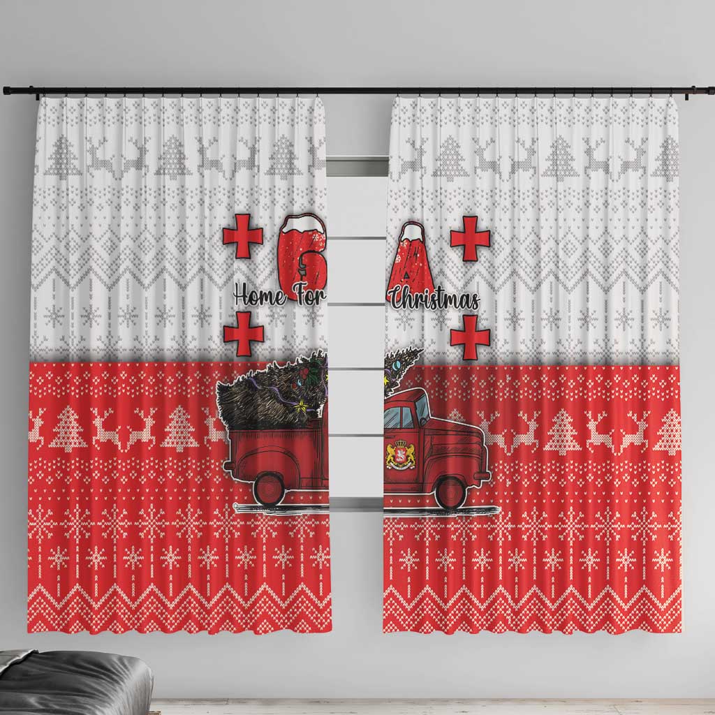 Georgia Christmas Window Curtain GA Home For Christmas - Wonder Print Shop