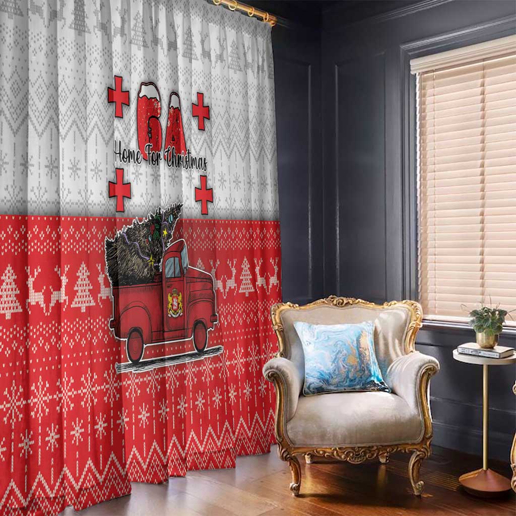 Georgia Christmas Window Curtain GA Home For Christmas - Wonder Print Shop