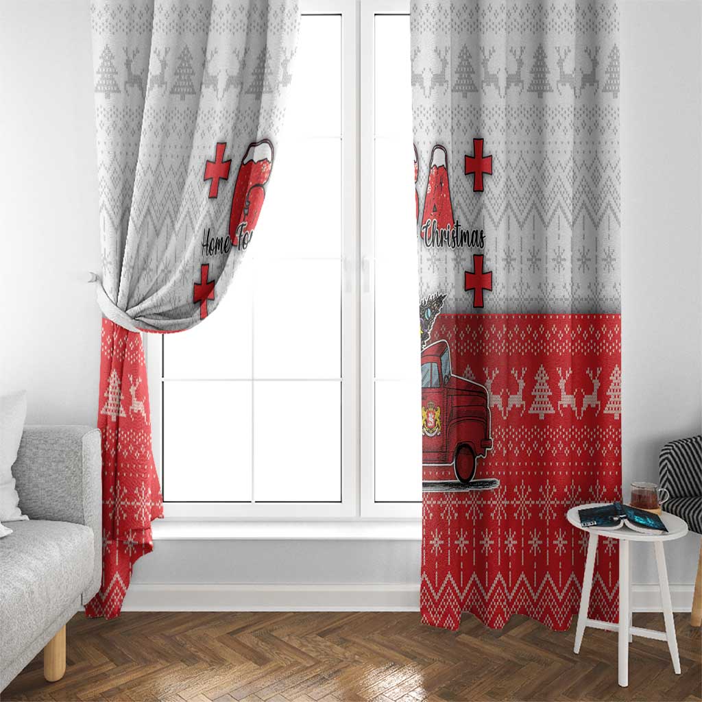 Georgia Christmas Window Curtain GA Home For Christmas - Wonder Print Shop