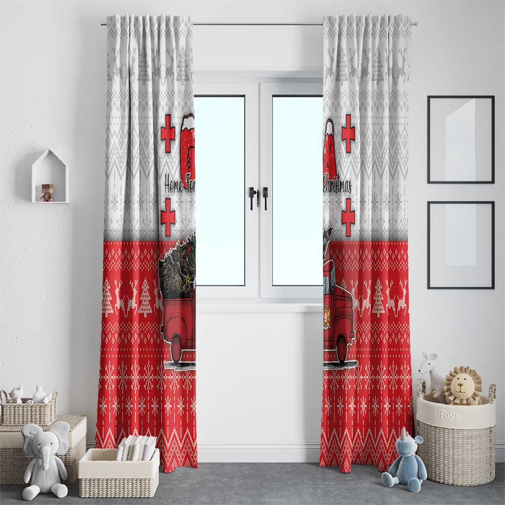 Georgia Christmas Window Curtain GA Home For Christmas - Wonder Print Shop