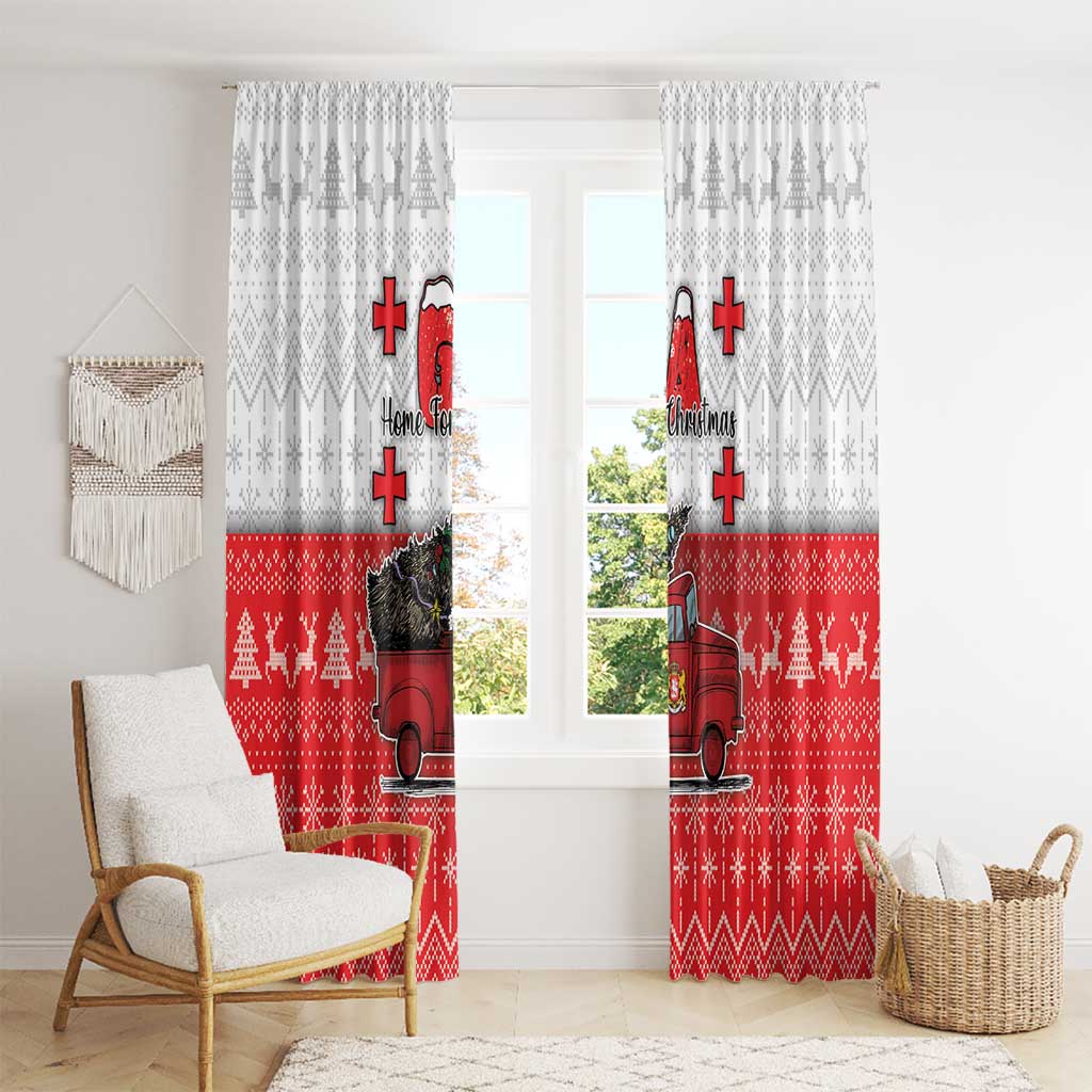 Georgia Christmas Window Curtain GA Home For Christmas - Wonder Print Shop