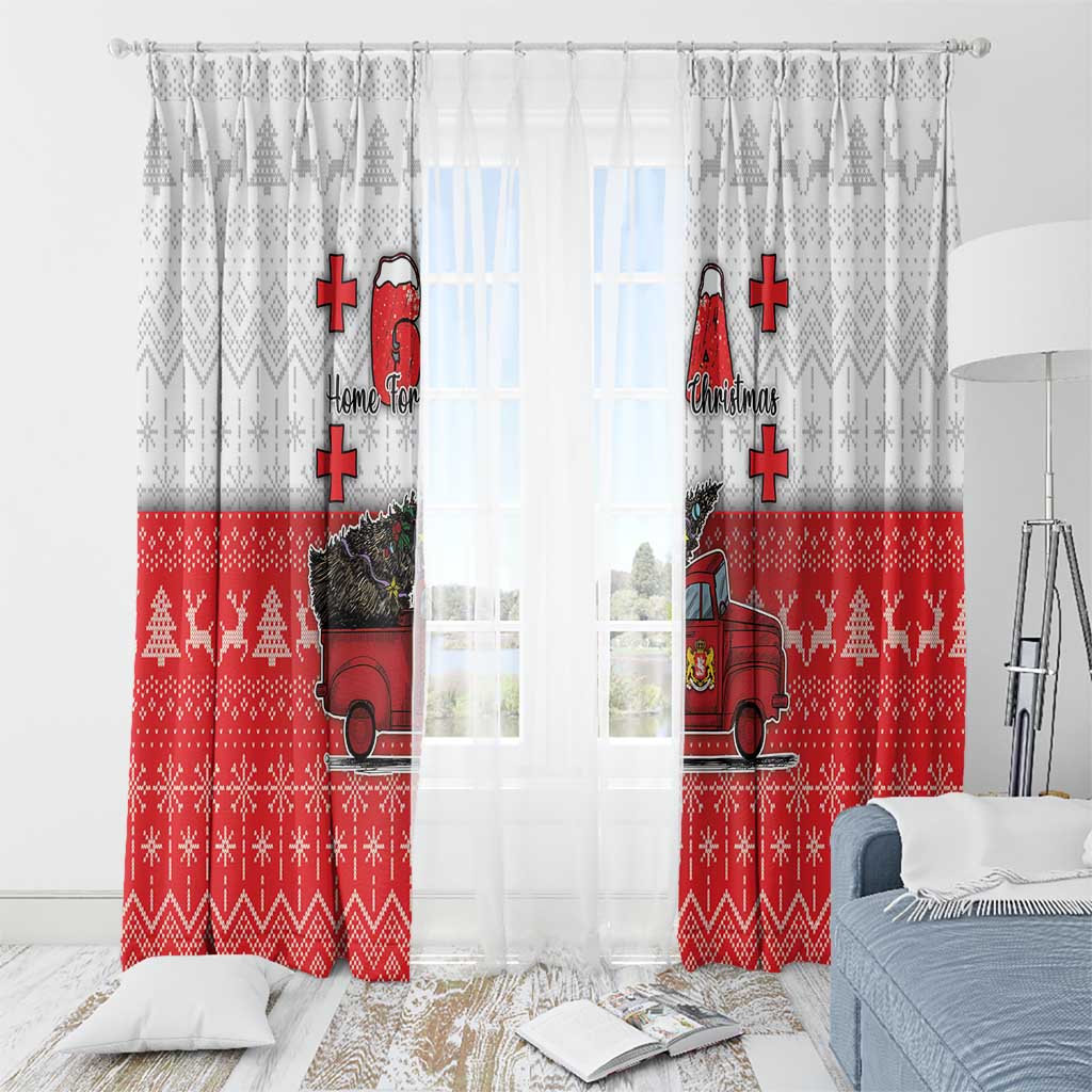 Georgia Christmas Window Curtain GA Home For Christmas - Wonder Print Shop