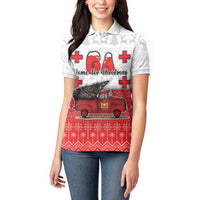 Georgia Christmas Women Polo Shirt GA Home For Christmas - Wonder Print Shop