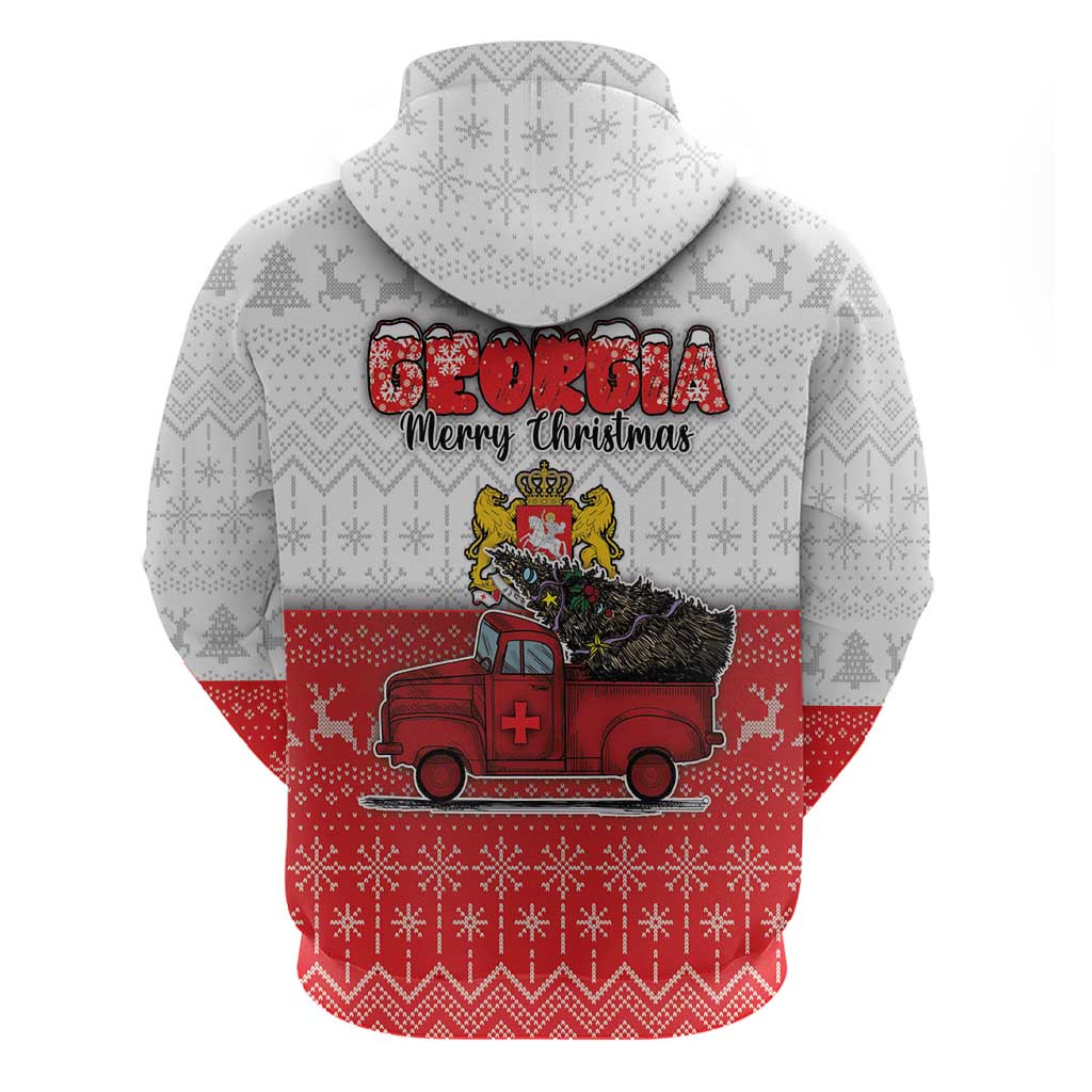 Georgia Christmas Zip Hoodie GA Home For Christmas - Wonder Print Shop