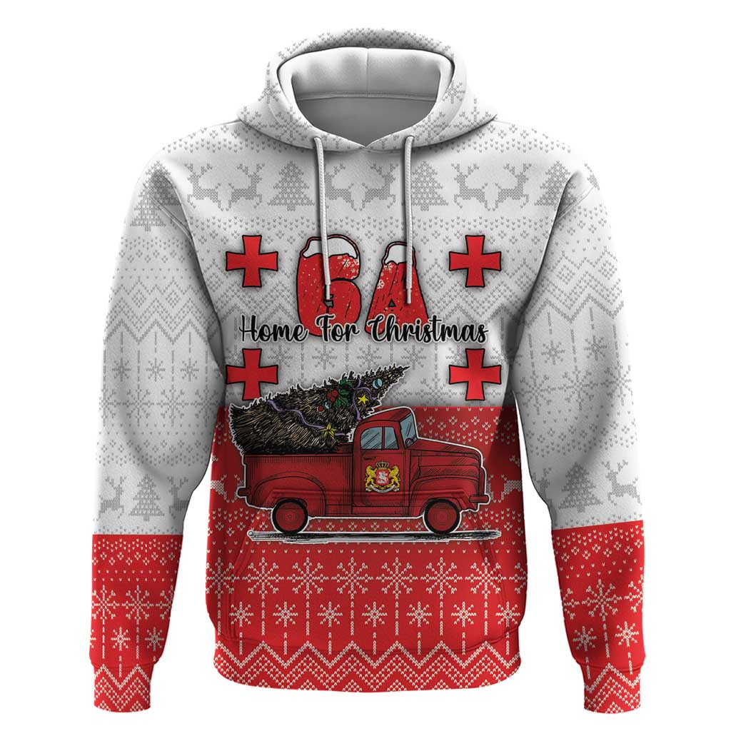 Georgia Christmas Zip Hoodie GA Home For Christmas - Wonder Print Shop