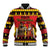 Germany Christmas Baseball Jacket Saint Nicholas And Knecht Ruprecht Drink Beer - Wonder Print Shop