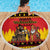 Germany Christmas Beach Blanket Saint Nicholas And Knecht Ruprecht Drink Beer - Wonder Print Shop