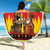 Germany Christmas Beach Blanket Saint Nicholas And Knecht Ruprecht Drink Beer - Wonder Print Shop