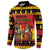 Germany Christmas Button Sweatshirt Saint Nicholas And Knecht Ruprecht Drink Beer - Wonder Print Shop