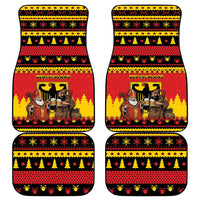 Germany Christmas Car Mats Saint Nicholas And Knecht Ruprecht Drink Beer - Wonder Print Shop