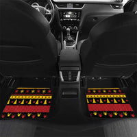 Germany Christmas Car Mats Saint Nicholas And Knecht Ruprecht Drink Beer - Wonder Print Shop