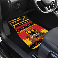 Germany Christmas Car Mats Saint Nicholas And Knecht Ruprecht Drink Beer - Wonder Print Shop