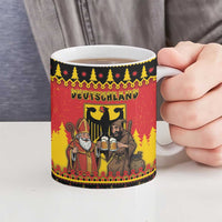 Germany Christmas Ceramic Mug Saint Nicholas And Knecht Ruprecht Drink Beer - Wonder Print Shop