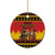 Germany Christmas Ceramic Ornament Saint Nicholas And Knecht Ruprecht Drink Beer - Wonder Print Shop