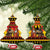 Germany Christmas Ceramic Ornament Saint Nicholas And Knecht Ruprecht Drink Beer - Wonder Print Shop