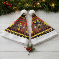 Germany Christmas Santa Hat Saint Nicholas And Knecht Ruprecht Drink Beer - Wonder Print Shop