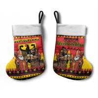Germany Christmas Stocking Saint Nicholas And Knecht Ruprecht Drink Beer - Wonder Print Shop