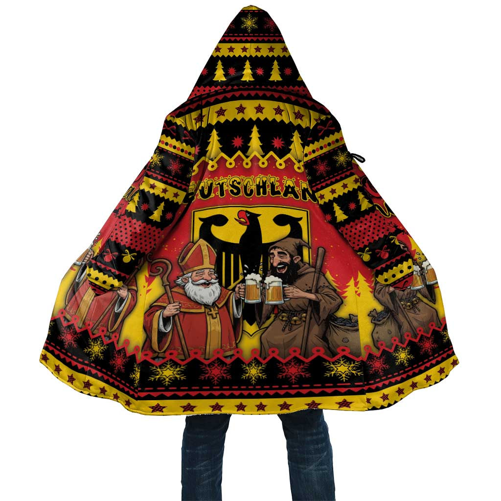 Germany Christmas Cloak Saint Nicholas And Knecht Ruprecht Drink Beer - Wonder Print Shop