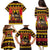 Germany Christmas Family Matching Puletasi and Hawaiian Shirt Saint Nicholas And Knecht Ruprecht Drink Beer - Wonder Print Shop