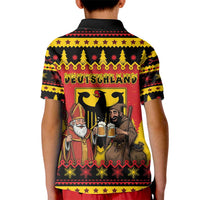 Germany Christmas Kid Polo Shirt Saint Nicholas And Knecht Ruprecht Drink Beer - Wonder Print Shop