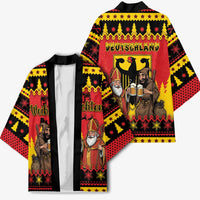 Germany Christmas Kimono Saint Nicholas And Knecht Ruprecht Drink Beer - Wonder Print Shop